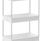 SPACEKEEPER 5 Tier Slim Rolling Storage Cart Mobile Shelving Unit Organizer Rolling Utility Cart for Bathroom Laundry Living Room & Dressers , White