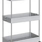 SPACEKEEPER Slim Storage Cart, 3 Tier Organizers Rolling Utility Cart,Mobile Shelving Unit Organizer for Kitchen, Bedroom, Bathroom, Laundry,Grey