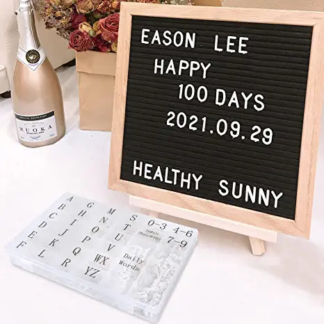 Letter Board Letters, 674 PRE-Cut Characters Letter Organizer Box (3/4 and 1 Inch) with Sorting Tray,White