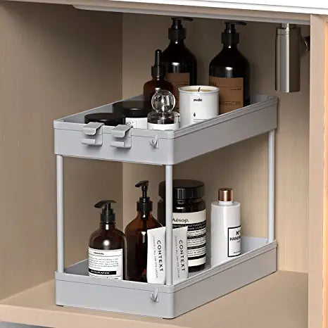 SPACEKEEPER Under Sink Organizers Storage, Bathroom Under Sink Shelf B –  spacekeeper